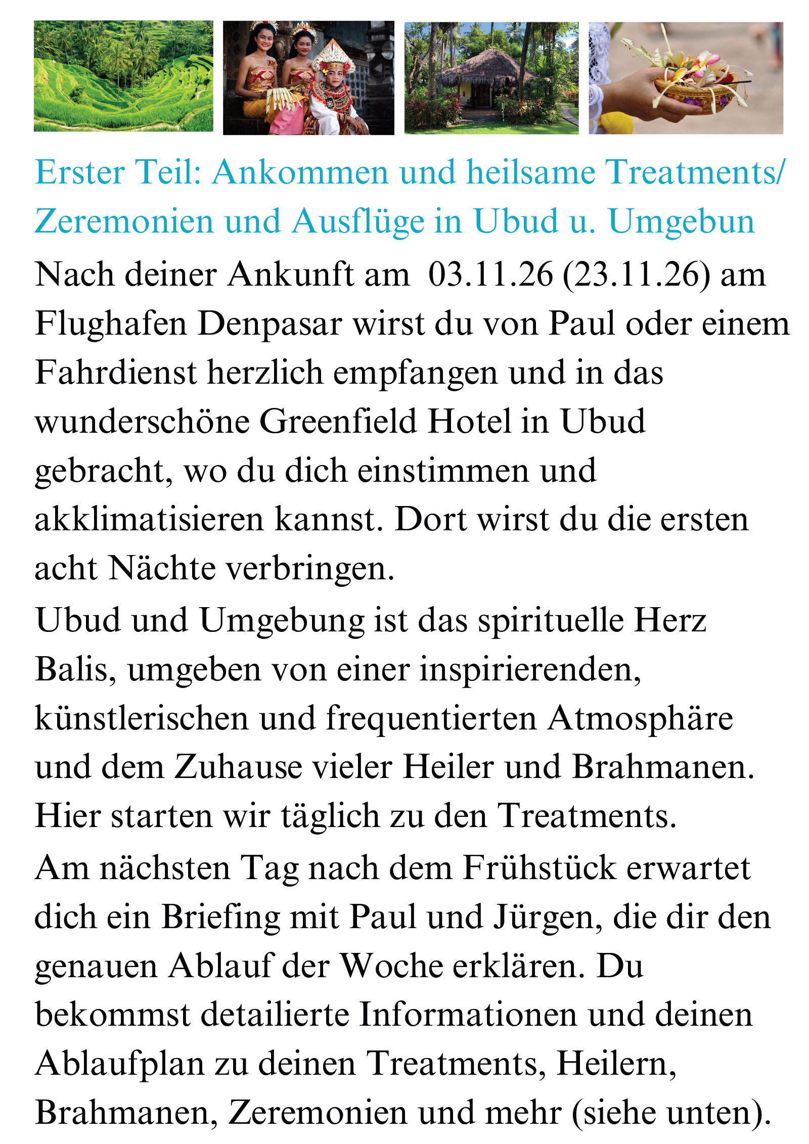 Jürgen Jud - Heilreise nach Bali